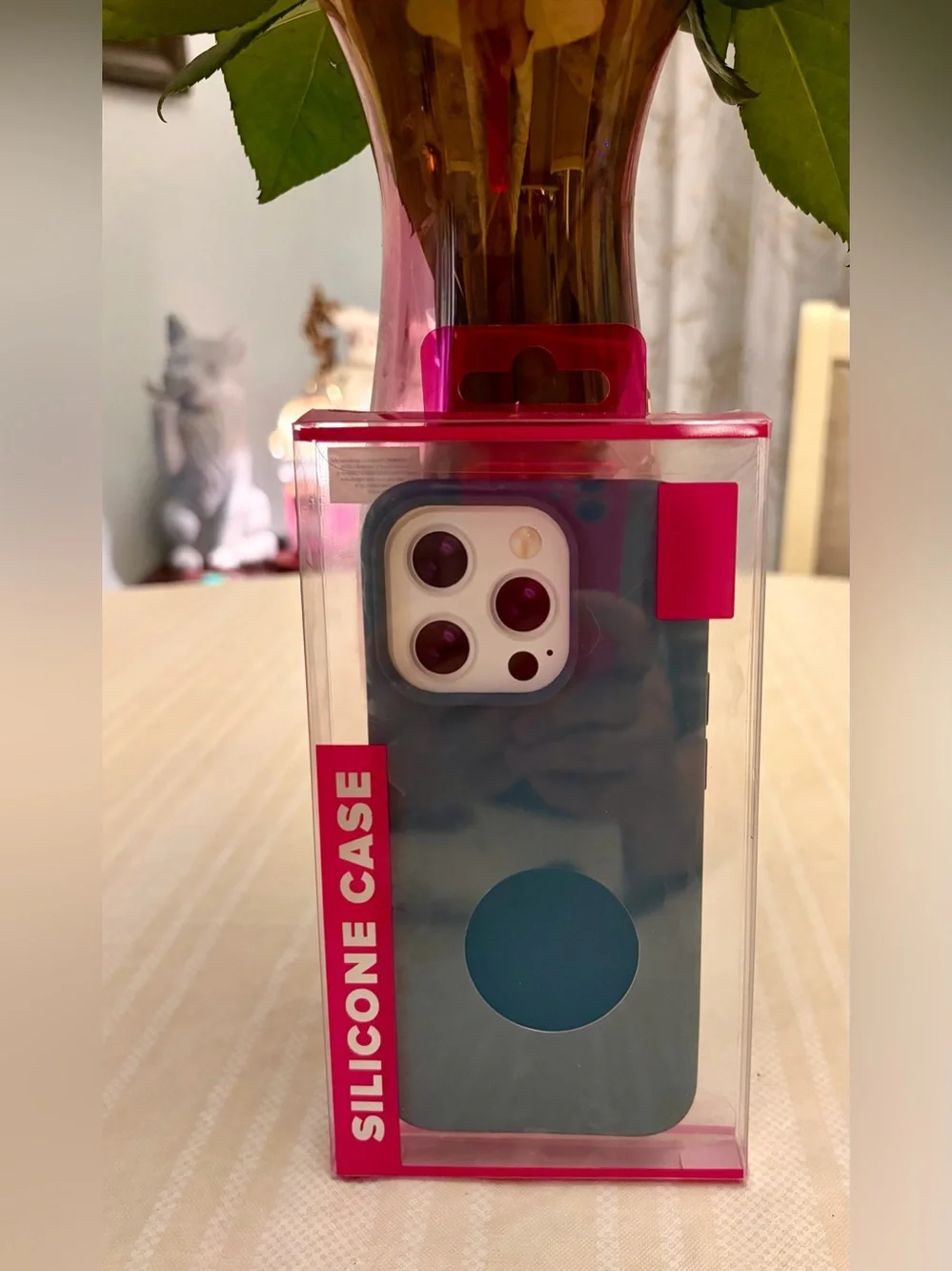 Silicone Phone Case - Blue/Gray Color